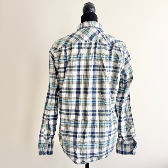 Men’s Vintage Y2K American Eagle Outfitters Plaid Button-Down – Size Medium - Picture 2 of 3